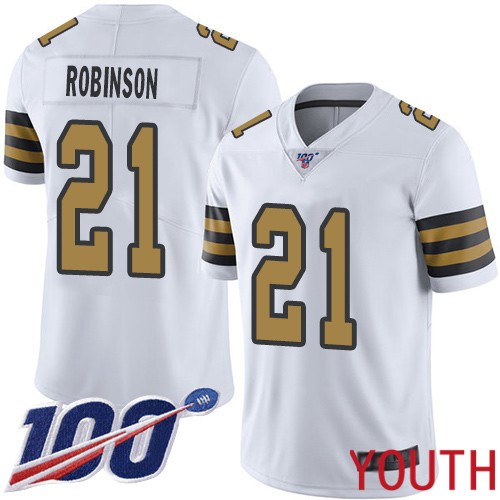 New Orleans Saints Limited White Youth Patrick Robinson Jersey NFL Football #21 100th Season Rush Vapor Untouchable Jersey